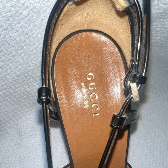 Gucci Black Strappy Heels - Picture 7 of 8